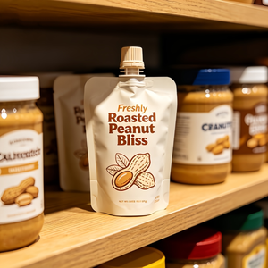 Bolsa de Embalaje Flexible Personalizada, Vacía, con Boquilla, de Grado Alimenticio, a Prueba de Fugas, para Mantequilla de Maní, Pasta de Sésamo, <span class=keywords><strong>Queso</strong></span> y Salsas - Product Image 2
