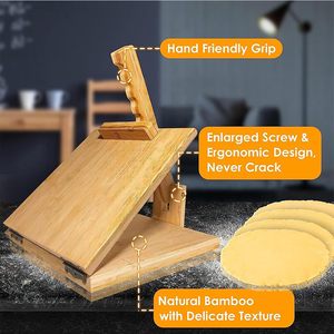 Tre Presse-Tortillas Nâng Cấp Ngô Tortilla Bột Nhà Sản Xuất Hướng Dẫn Sử Dụng Vuông Bằng Gỗ Tortilla Báo Chí Với Giấy Da - Product Image 5