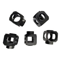 Servicios de Mecanizado CNC de Precisión, Soportes de Montaje en Ángulo Anodizados, Piezas de Hardware para Equipos de Procesamiento Industrial