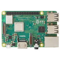 Raspberry Pi 3 Modelo B+ Computadora de Placa Única Rpi 3B Plus con 1GB 1.4GHz Cortex-A53 Compatible con WiFi y BT Mini PC