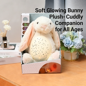 Jouet Lapin Apaisant pour Bébé, Projecteur Étoilé, Aide au Sommeil pour Tout-petits, Peluche ABS/PP, <span class=keywords><strong>Cadeau</strong></span> de Haute Qualité pour Bébé Garçon et Fille - Product Image 2
