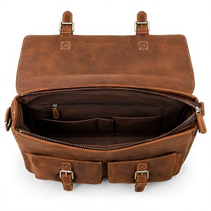 Luxury Genuine Leather Messenger Satchel Crossbody <b>Laptop</b> Shoulder <b>Bag</b> Handmade Unisex Office Work Travel Business Everyday Gift - Product Image 2