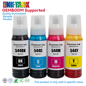 INK-TANK 544 T544 103 Botella de Tinta Compatible Premium, Tinta de Recarga para Impresoras <span class=keywords><strong>Epson</strong></span> Ecotank L3110 <span class=keywords><strong>L3150</strong></span> L3250 L5590 - Product Image 1