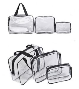 BSCI Factory Manufacturer StockTransparent <b>Wash</b> <b>Bag</b> Waterproof Portable Toiletry <b>Bag</b> Travel Three in one <b>Set</b> fashion Makeup <b>Bag</b> - Product Image 1