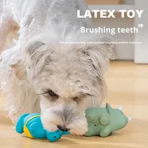 Jouet pour chien en latex naturel Lai Paifu en forme <span class=keywords><strong>de</strong></span> dinosaure avec fonctions <span class=keywords><strong>de</strong></span> nettoyage et <span class=keywords><strong>de</strong></span> broyage des dents et <span class=keywords><strong>de</strong></span> production sonore - Product Image 3