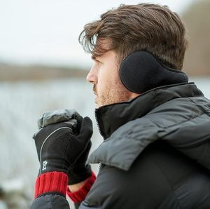 Invierno al aire libre ajustable plegable correr detrás de la cabeza <span class=keywords><strong>orejeras</strong></span> para hombres mujeres - Product Image 3