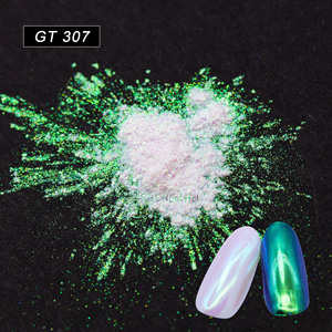 Shengzhu Aurora pigmento colore che cambia polvere per Nail Art Aurora Glitter Glitter per unghie in polvere di perle cromate unghie pigmento - Product Image 4