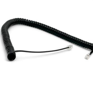 5M 4P4C 28AWG 4 Conductor Negro Teléfono en espiral Teléfono Auricular <span class=keywords><strong>Cable</strong></span> <span class=keywords><strong>rizado</strong></span> - Product Image 2