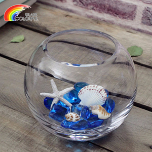 Peceras de Vidrio Soplado a Mano al por Mayor, Peceras Redondas Grandes de Vidrio Transparente con Tamaño Personalizado - Product Image 3