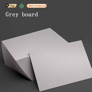 Fu Lam Manufactures Grey Board Sheet Recycled Chipboard Paper Sheets Gray Back Cardboard 2000gsm