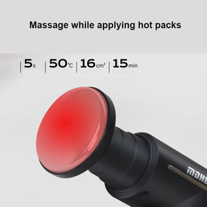 TAHATH Mini Deep Tissue Massage Gun, Quiet Operation, 5 Massage Heads, <b>Heat</b> & Ice Therapy, Cordless Muscle Relaxation Device - Product Image 3