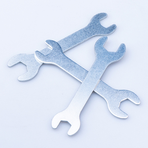 М10 оцинкованный Тонкий двухсторонний открытый ключ Мини-гаечный шестигранный штампованный гаечный ключ с двойной головкой боковой открытый гаечный ключ - Product Image 5