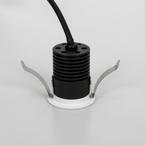Miniluz descendente led pequeña para techo, empotrada, cob, antideslumbrante, 5W, fijo, con anillo negro - Product Image 4