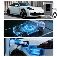 Borne de Recharge Murale DC Rapide pour Véhicules Électriques 20kW 30kW 40kW IP54 à Courant Réglable GBT CCS2 CCS1 avec Écran Tactile