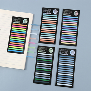 Tab Highlighter Dải đánh dấu trang trong suốt có thể ghi chỉ mục cờ dính ghi chú - Product Image 1