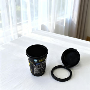 Vasos de Plástico PP Rígido Esmerilado Personalizados al por Mayor con Logotipo, <span class=keywords><strong>para</strong></span> Smoothies, Matcha, Café y Bebidas, con Tapas - Product Image 1