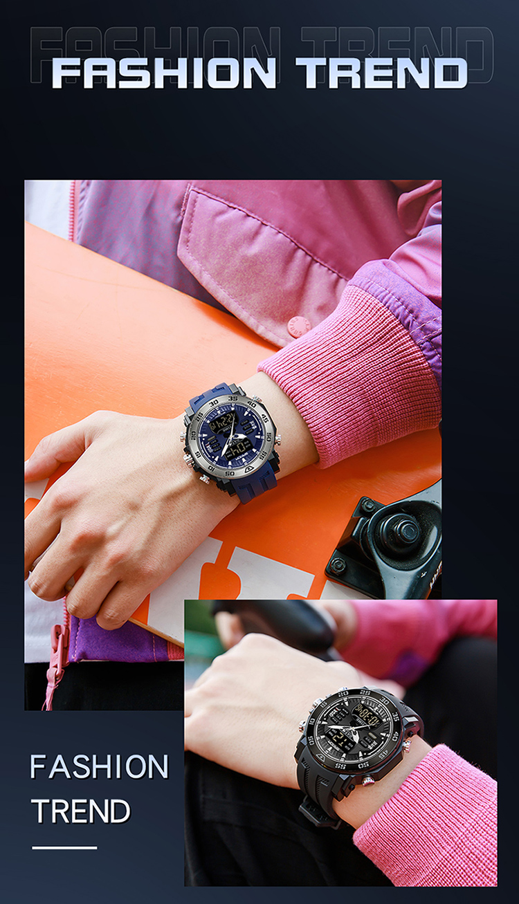 OEM SANDA 6029 Top Brand Men's Women's Multifunctional Electronic Watch Leisure Sports Waterproof Digital Student Watch