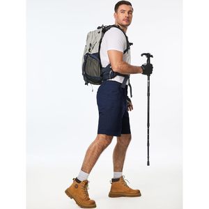 Pantalones Cortos Cargo para Hombre, Cintura Elástica, Cierre de Cremallera, Secado Rápido, Tela Oxford, 5 Bolsillos, Ropa Casual para Exteriores - Product Image 4