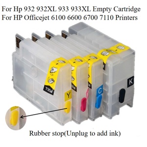Supercolor 933 932 <b>Refill</b> <b>Ink</b> Cartridge With Auto Reset Chip for HP Officejet 7510 7110 6600 H711a 6100 6700 7610 Printer - Product Image 3