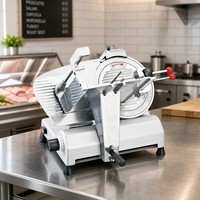 Mesin Pengiris Daging Otomatis Pisau 300mm Baja Tahan Karat Komersial untuk Peralatan Dapur Restoran