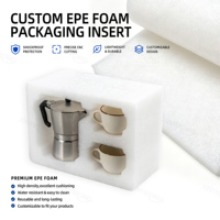 Insert en mousse EPE découpé sur mesure, emballage protecteur antichoc, résistant aux collisions, pour le transport et le stockage des cafetières