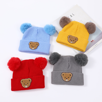 Venta al por Mayor de Gorros de Bebé Bonitos, Unisex, Casuales, de Punto, Cálidos para Invierno, Gorros Infantiles para Viajes y Actividades al Aire Libre.