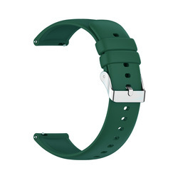 Ceinture verte C3-boucle argentée