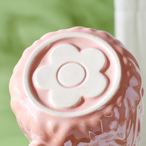 Nordic Style 15 Oz Colorful Tea Milk Coffee <b>Cup</b> <b>Cold</b> Drinking <b>Cups</b> Porcelain Mugs Cute Ceramic Mug With Twist Handle - Product Image 5