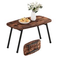 Table basse pliable en métal style rétro, minimaliste, démontable, table à thé, mobilier personnalisé pour salon, décoration intérieure quotidienne