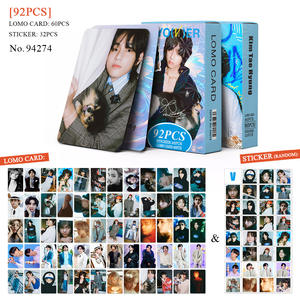 KPOP 92 Uds foto tarjeta Kpop foto tarjeta <span class=keywords><strong>Bangtan</strong></span> Boys <span class=keywords><strong>TAEHYUNG</strong></span> V Lomo tarjeta impermeable vinilo pegatina - Product Image 3