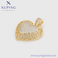 X000743480 XUPING Bijoux Élégant Mode Pendentif Mignon À La Mode Coeur Pendentif Exquis Réaliste 14K Or Couleur Pour Les Femmes