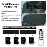 Film intelligent PDLC automobile pour vitres de voiture |   Verre Intimité Commutable à Contrôle Indépendant pour Quatre Fenêtres