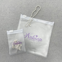 Bolsa con cierre de cremallera para joyería, bolsas pequeñas de PVC, Mini bolsa con cremallera esmerilada, logotipo impreso personalizado, impresión de plástico, bolsa de plástico transparente para gafas