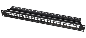 Panneau de brassage vierge 19 pouces 1U 24/48 ports UTP FTP avec gestion des câbles Cat6A/CAT6/Cat6E 110/Krone/Dual IDC - Product Image 2