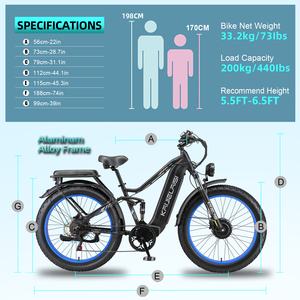 High Quality 35ah Hidden Lithium Battery Road Ebike 60v Full Suspension K801 Dual Motor Motorcycle Bike Aluminum Capac K801 - Product Image 5