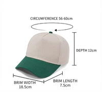 Gorras Trucker Bordadas con Nombre Invertido, Logotipo Personalizado, Gorra de Béisbol Snapback para Boda, Unisex, de 2 Tonos y 5 Paneles