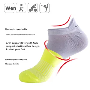 Thấp-Cắt Bóng Rổ Tập Thể Dục Ngắn Vớ Giản Dị Mùa Hè Tiêu Chuẩn Cotton Thoáng Khí Crew Phim Hoạt Hình Thiết Kế In Kỹ Thuật Số Bán Buôn Người Đàn Ông - Product Image 4