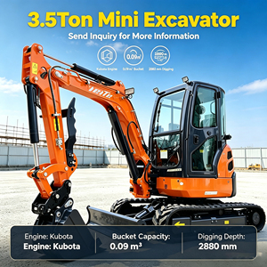 รถขุดขนาดเล็ก 3.5 ตัน 2.1 ตัน เครื่องยนต์ EPA 5 สำหรับงานก่อสร้าง - Product Image 2
