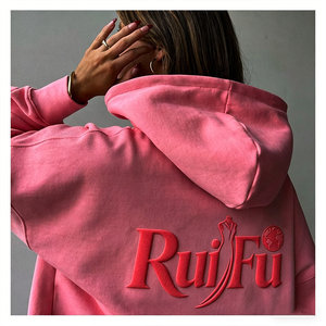 Winter Heavyweight Oversized Cotton Solid Custom Fleece Hoodie French Terry <b>Foam</b> Print Unisex 3D Puff Printing Hoodies <b>For</b> Men - Product Image 2