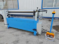 Machine de formage à rouleaux asymétrique manuelle ESR-1550x3.5 avec 3 rouleaux en acier haute résistance, mini-machine de roulage