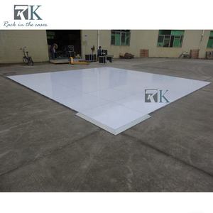 Plateforme carrée de 4 pieds x 4 pieds avec bords en aluminium, nouvelle arrivée, plancher de danse blanc - Product Image 3