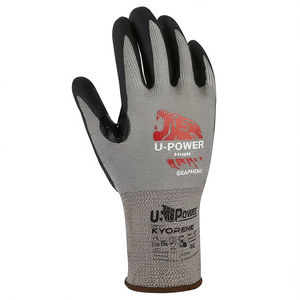 Gants de travail anti-coupure U-Power gris taille 10 avec écran tactile en graphène - Product Image 3