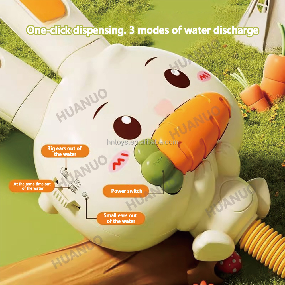 Jouet De Douche Lapin électrique - 2 Pommes De Douche, 3 Modes, Amusant Pour Bain Enfants - 2