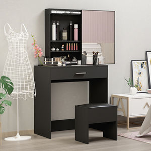 Bureau plus vanity commode con coiffeuse blanche cerise impression blanc miroir tiroir chambre minimal table de salon <span class=keywords><strong>coiffure</strong></span> - Product Image 1