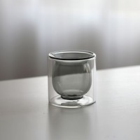 Tasse à thé à double paroi, gobelet en verre personnalisé avec logo, bouteille d'eau, design moderne, gobelet à eau, souvenir, gobelet à eau pour cadeau de fête