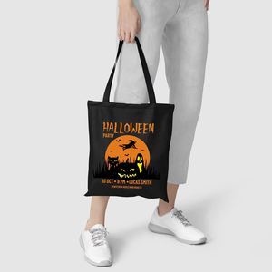 DLBZ Wholesale Easy Carry Large Reusable Promotional Custom Rope <b>Tote</b> <b>Bag</b> for Halloween - Product Image 3