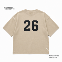 T-shirt Premium Oversize en Coton Épais Coupe Boxy avec Motif Streetwear – Vente en Gros, Personnalisation OEM, Lots en Vrac