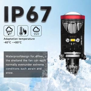 Ampoule de phare LED H4 série <span class=keywords><strong>JHS</strong></span> Y8 avec mini projecteur intégré, faisceau Hi/Lo, étanche, kit de conversion pour phare de camion et de voiture - Product Image 5