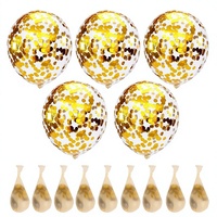 12 Zoll Gold Pailletten Latexballon Transparent Konfetti Umweltfreundlicher UV-Druck Valentinstag Weihnachten Hochzeit Geburtstag Party