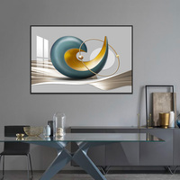 Peinture décorative moderne minimaliste pour salle à manger, art géométrique pour salon, murale, table à manger, peinture murale